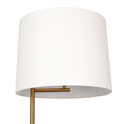 Zenith Offset Brass Base Floor Lamp