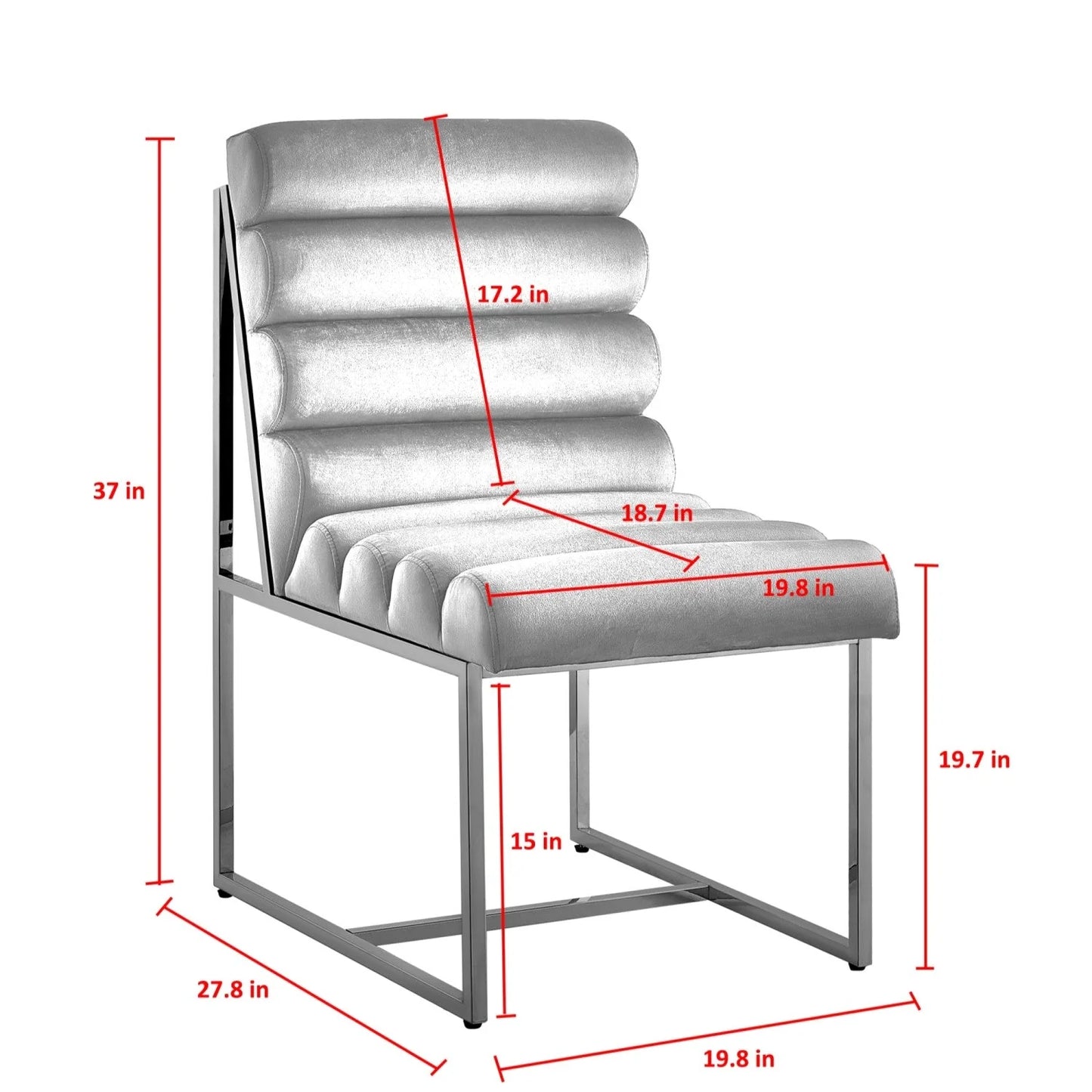 Dalia Armless Chair - Set of 2