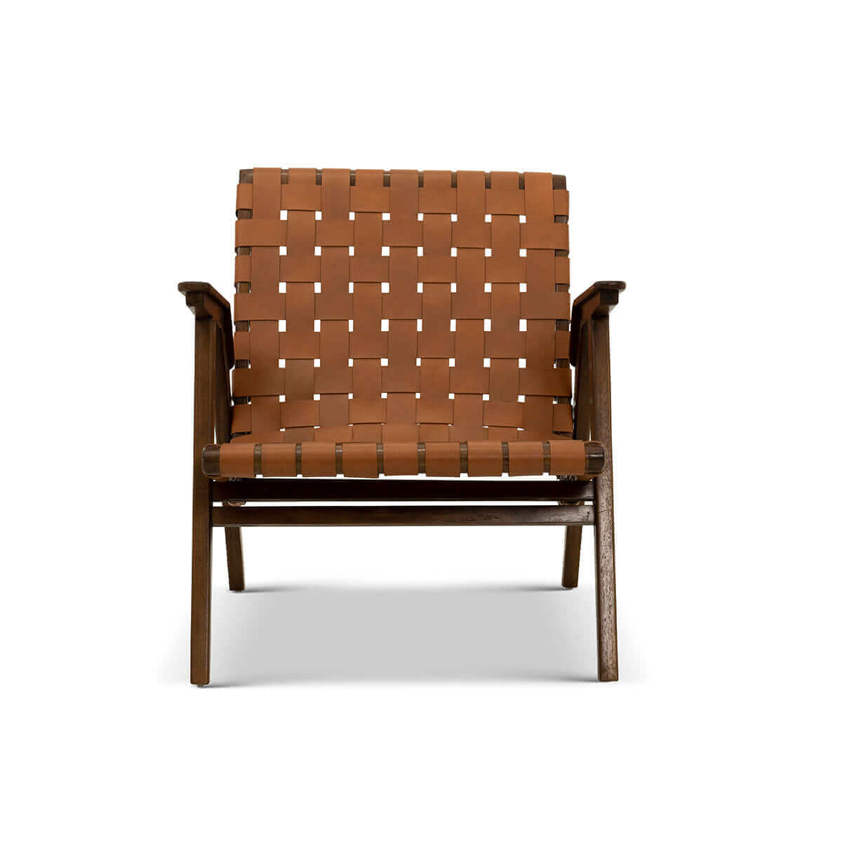 David Genuine Leather Teak Lounge Chair | Ashcroft Furniture | Houston TX | The Best Drop shipping Supplier in the USA