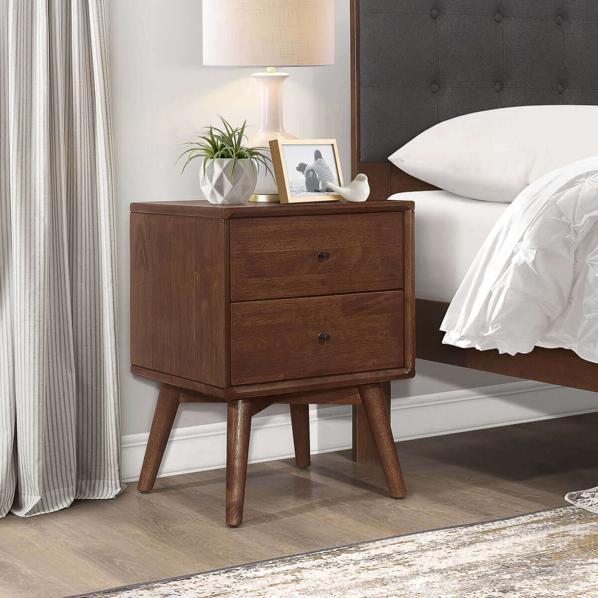 Caroline Mid Century Modern Style Night Stand | Ashcroft Furniture | TX | The Best Drop shipping Supplier in the USA