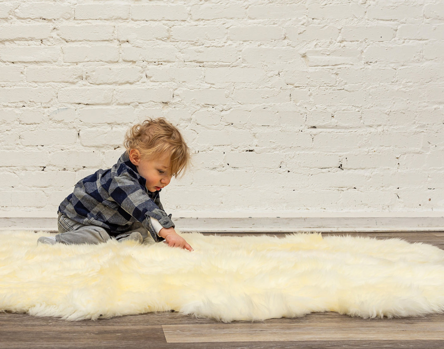 Natural Sheepskin Area Rug