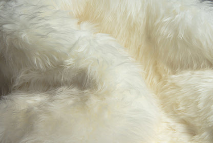 6' X 8' Natural New Zealand Sheepskin Area Rug