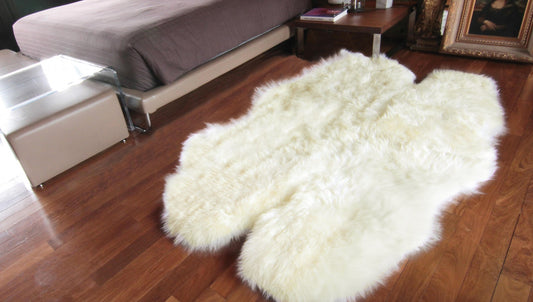 Natural Sheepskin Area Rug