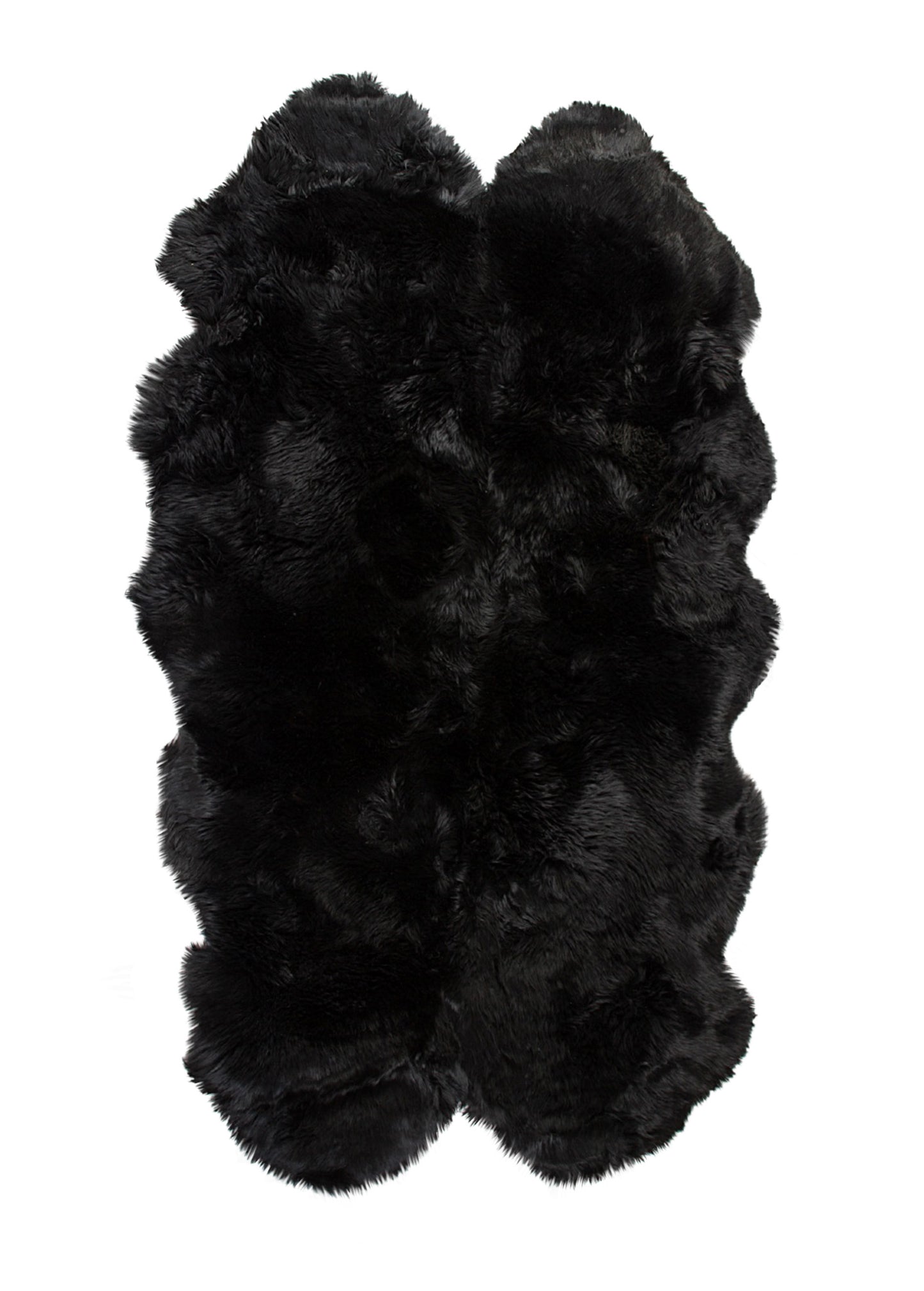 Black Sheepskin Area Rug