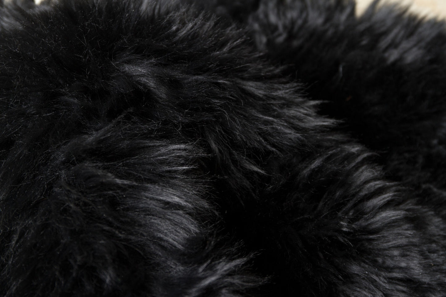 Black Sheepskin Area Rug