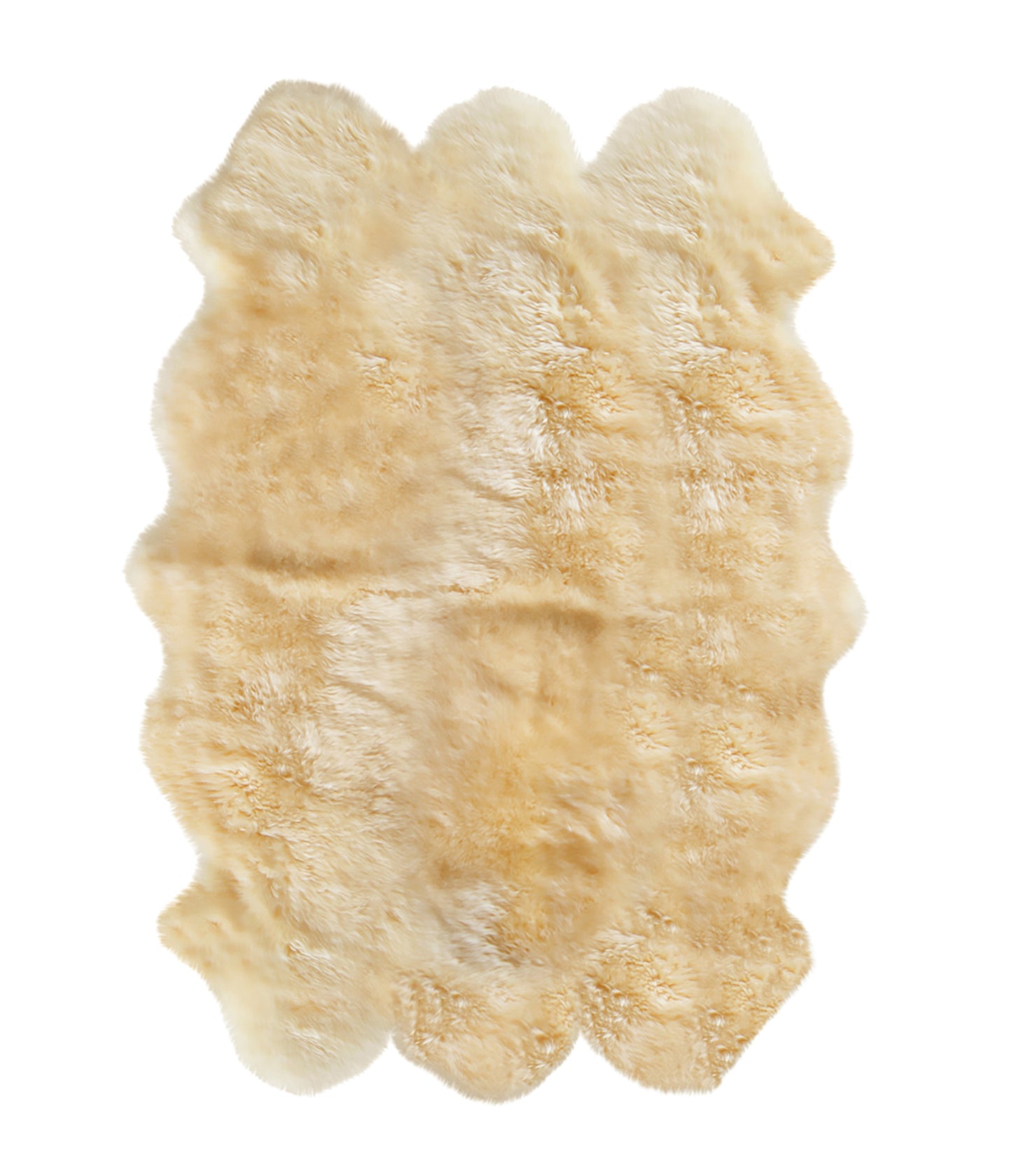 Gold Sheepskin Area Rug