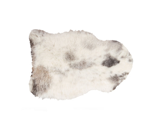 Spotted Sheepskin Area Rug