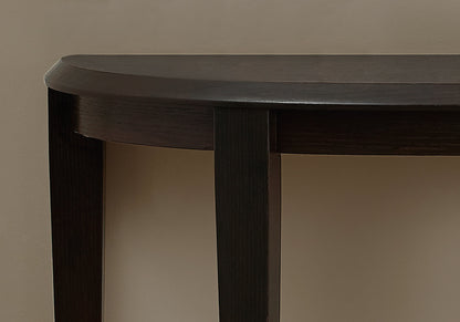 33" Dark Brown End Table With Shelf