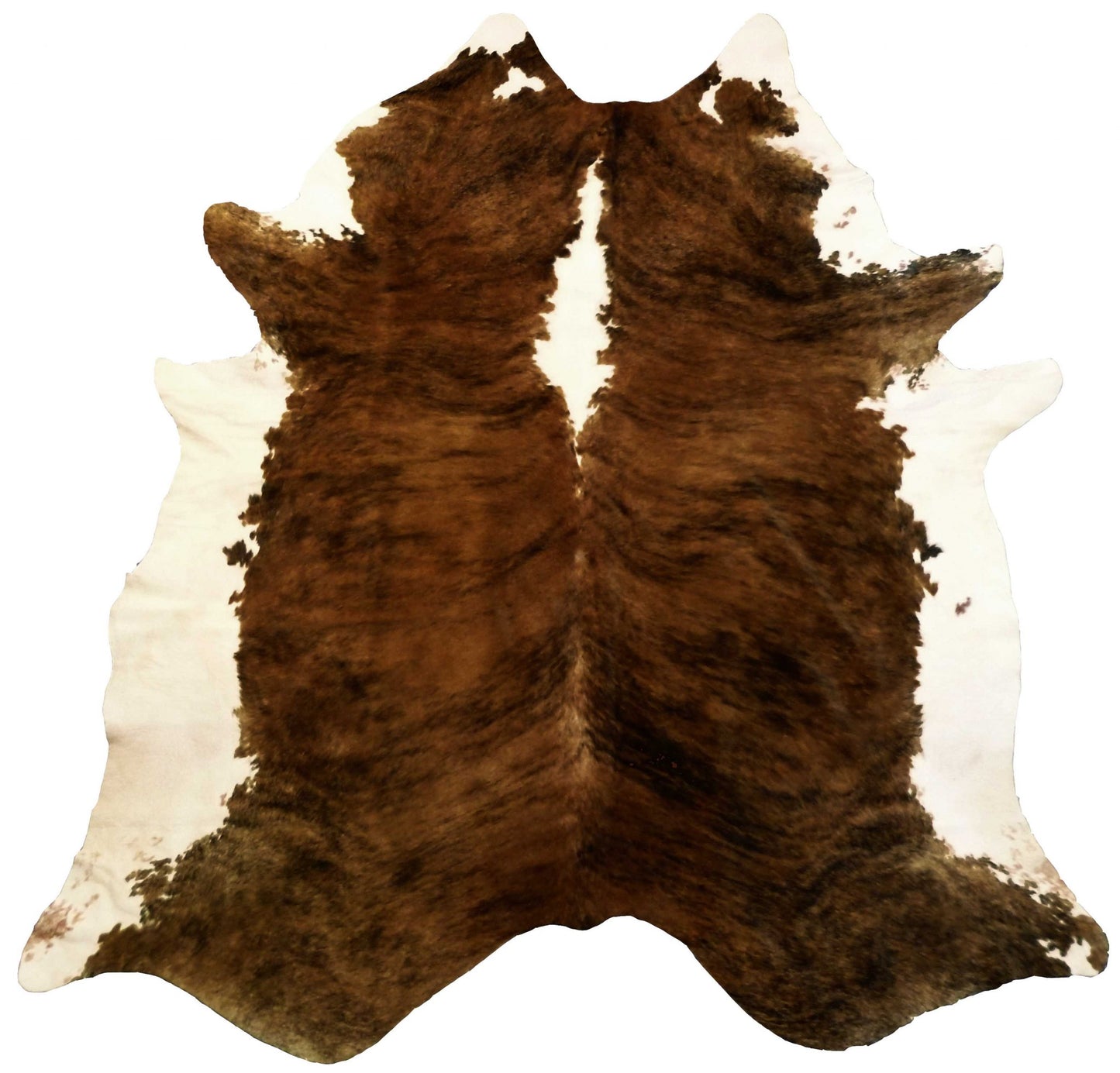 6.5 Ft  Holstein Brindled Cowhide Rug