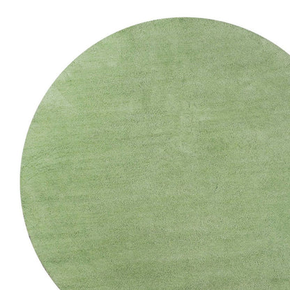 8' Spearmint Green Round Indoor Shag Rug