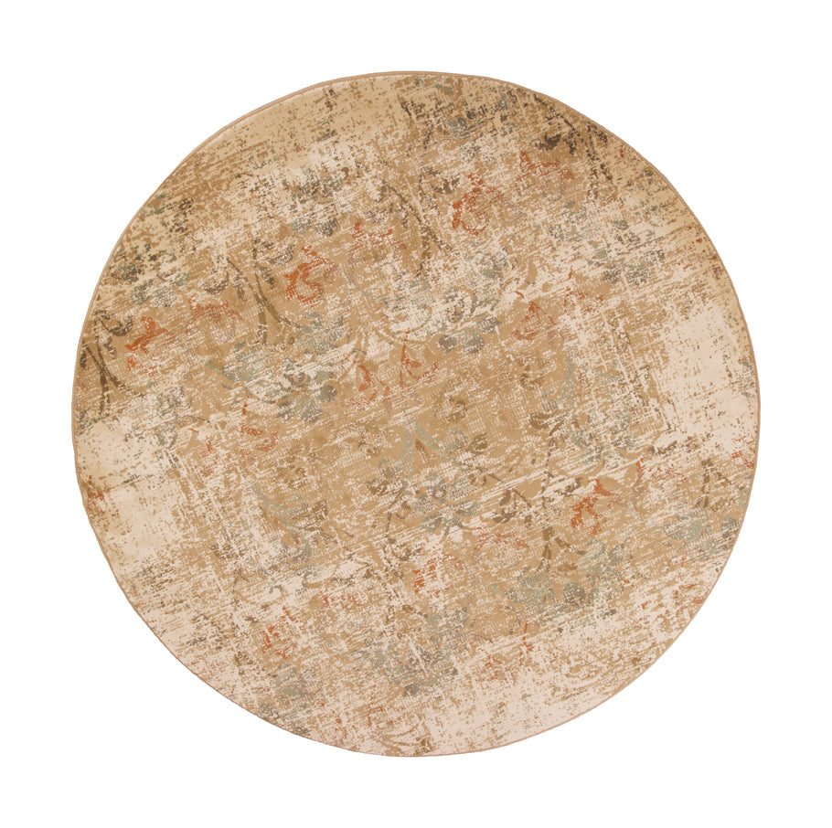 5' X 8' Champagne Vintage Area Rug