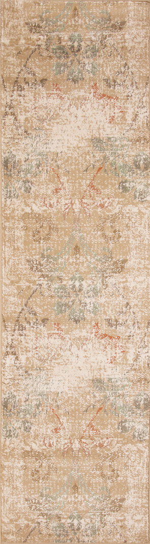 5' X 8' Champagne Vintage Area Rug