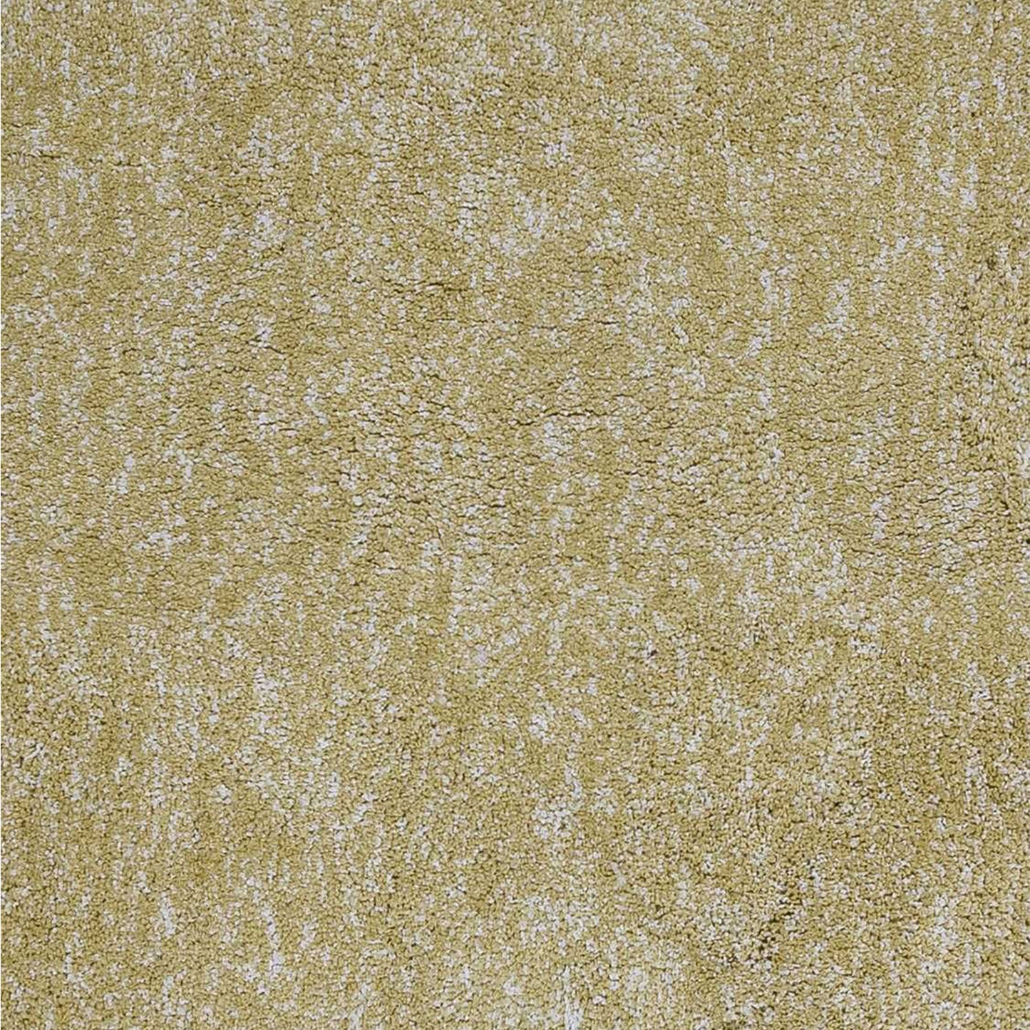 8' Round  Polyester Yellow Heather Area Rug