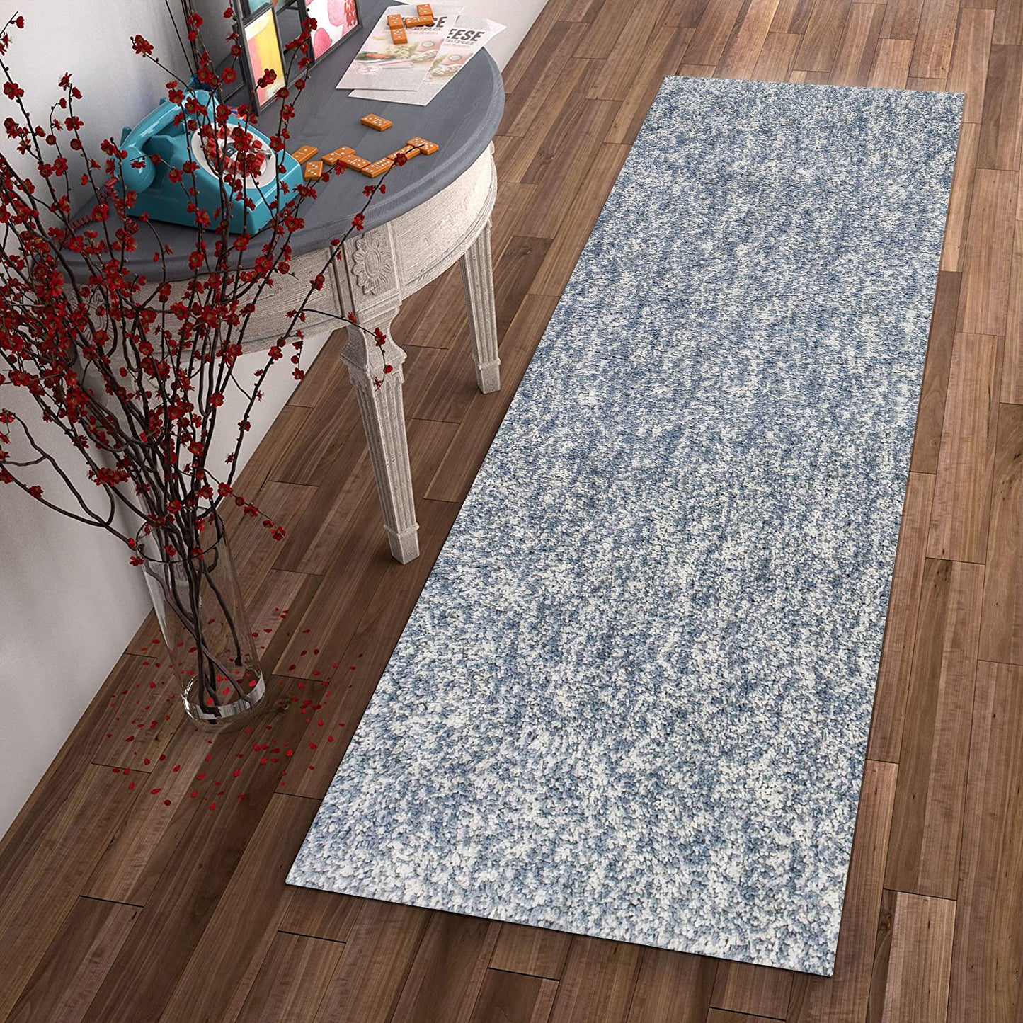 8' X 11'  Slate Heather Shag Area Rug