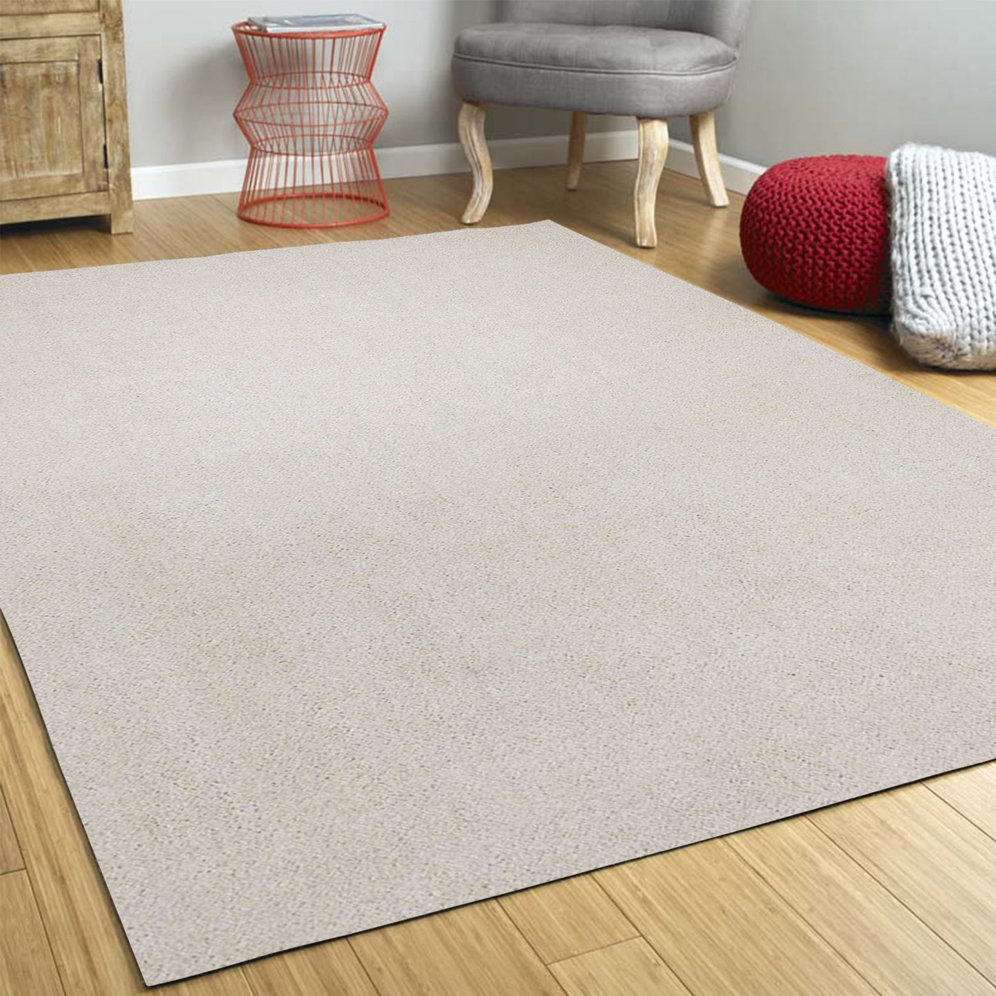 8'X10' Ivory Indoor Shag Rug