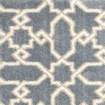 7 X 10 Microfiber Slate Blue Area Rug