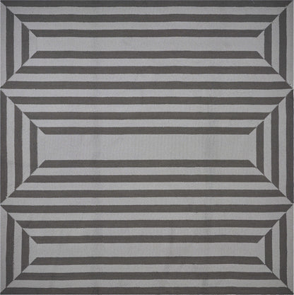 6' X 9'  Uv Treated Polypropylene Charcoal Area Rug