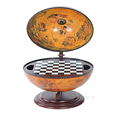 13" X 15" X 19" Globe With Chess Holder