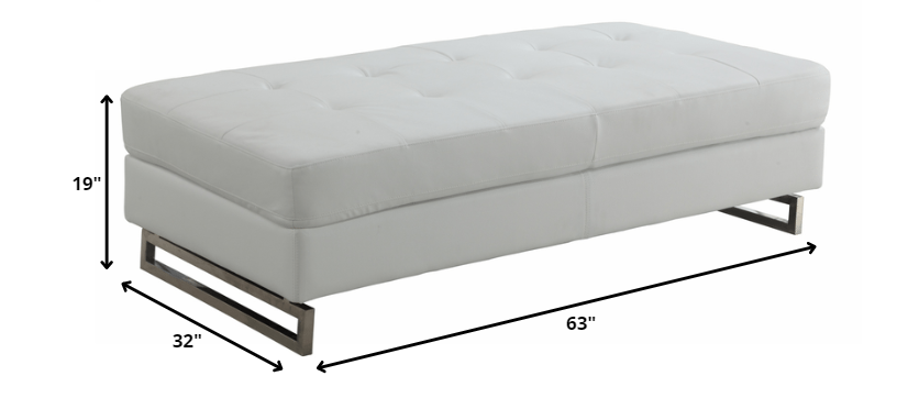 63" Taupe Ottoman