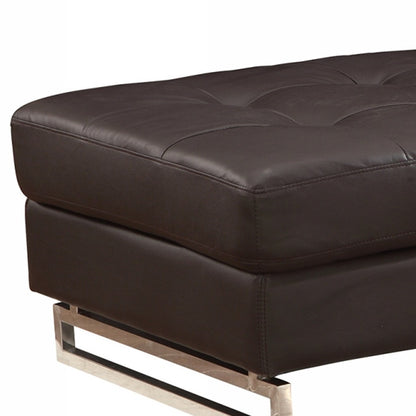 63" Taupe Ottoman