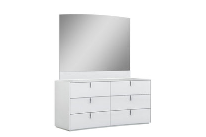 62" X 19" X 30" White  Dresser