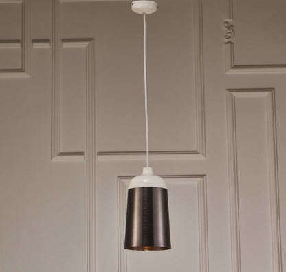 6 X 6 X 12 Silver Aluminum Pendant Lamp