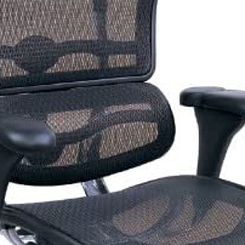 Plum and Silver Adjustable Swivel Mesh Rolling Office Chair