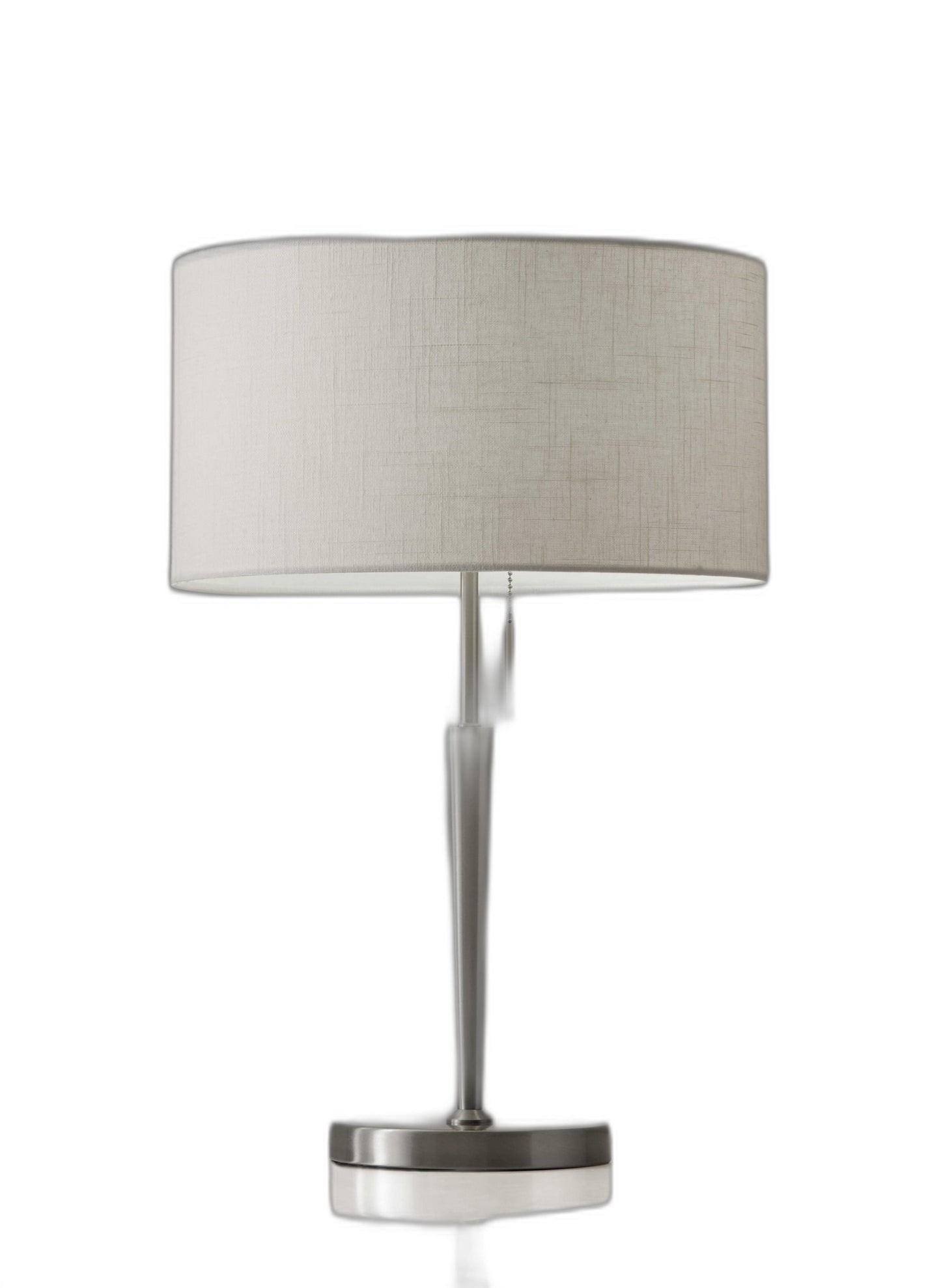 Contemporary Brushed Steel Metal Table Lamp