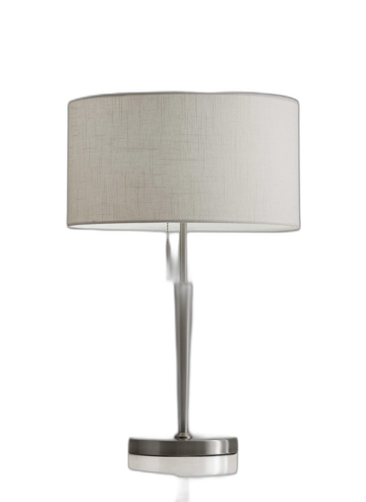 Contemporary Brushed Steel Metal Table Lamp