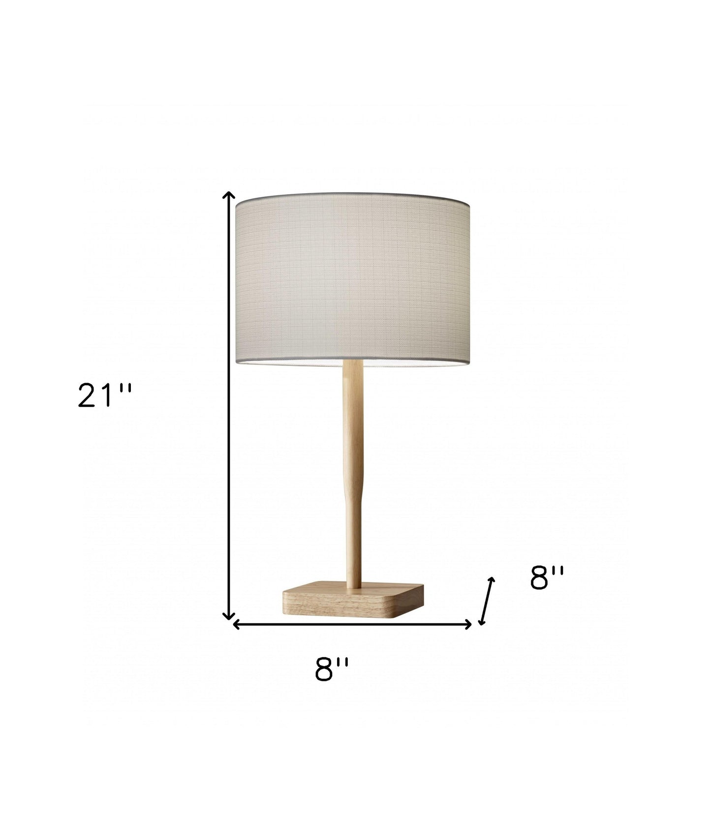 Cozy Cabin Natural Wood Table Lamp