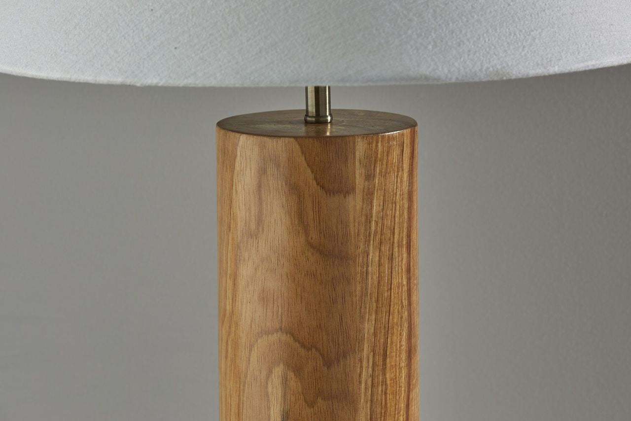 Canopy Natural Wood Block Table Lamp