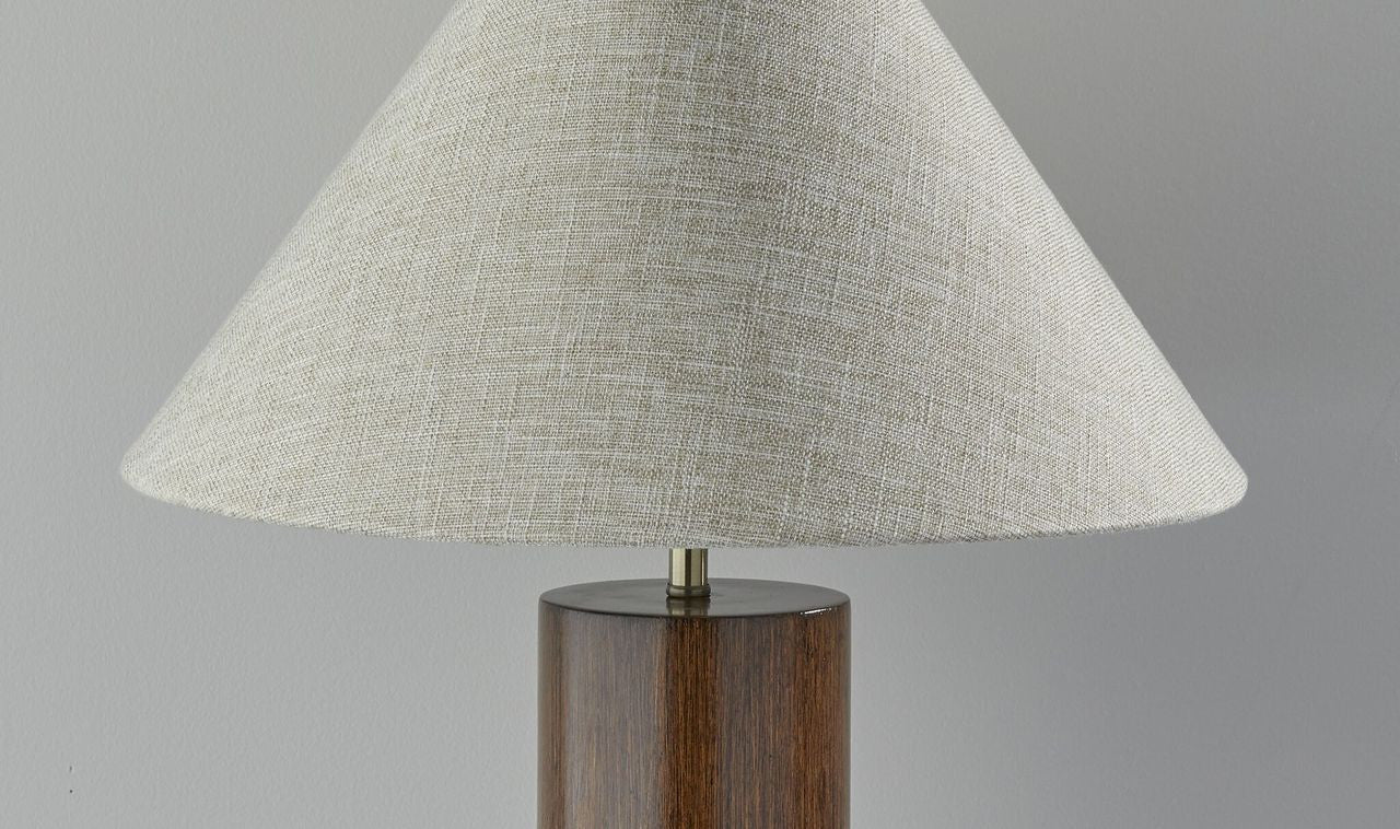 Canopy Natural Wood Block Table Lamp