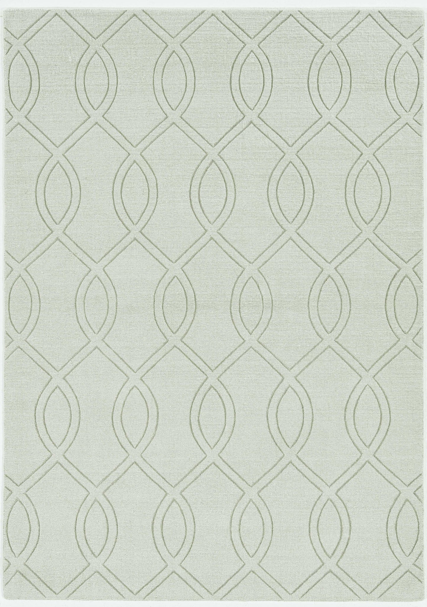 8' Ivory  Polyester Rug