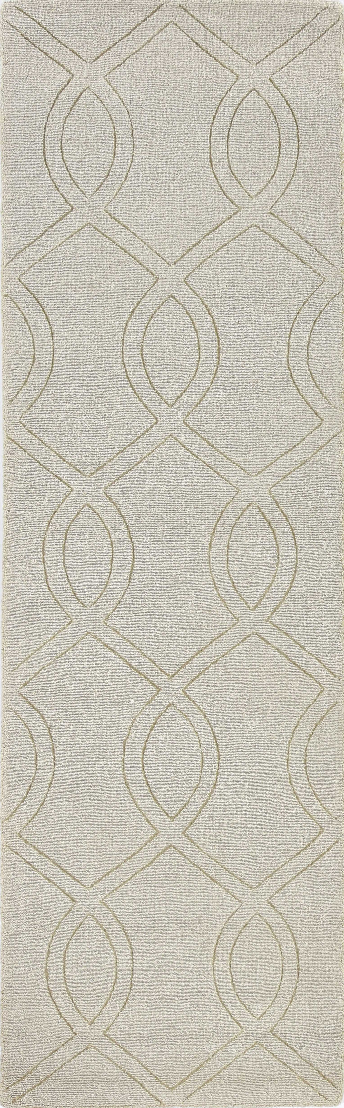 8' Beige Polyester Rug