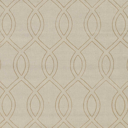 8' Beige Polyester Rug