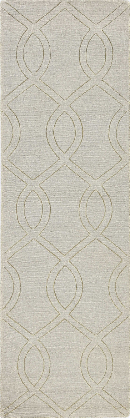 8' Beige Polyester Rug