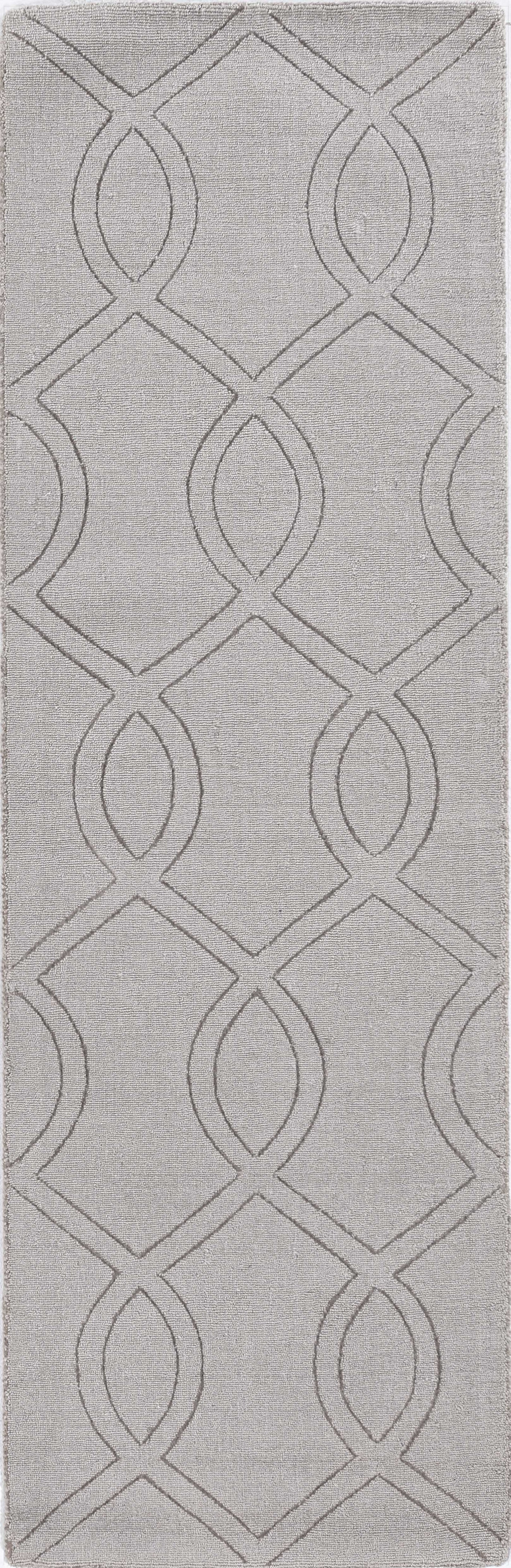 8' Taupe Polyester Rug