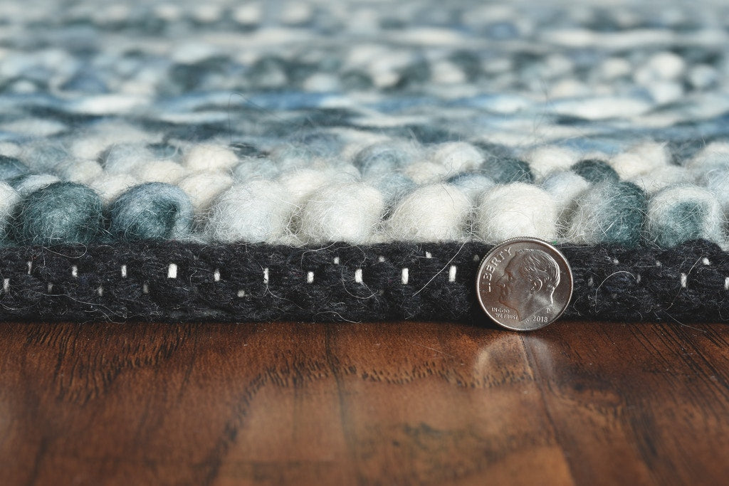 39 X 63 Blue Wool Rug