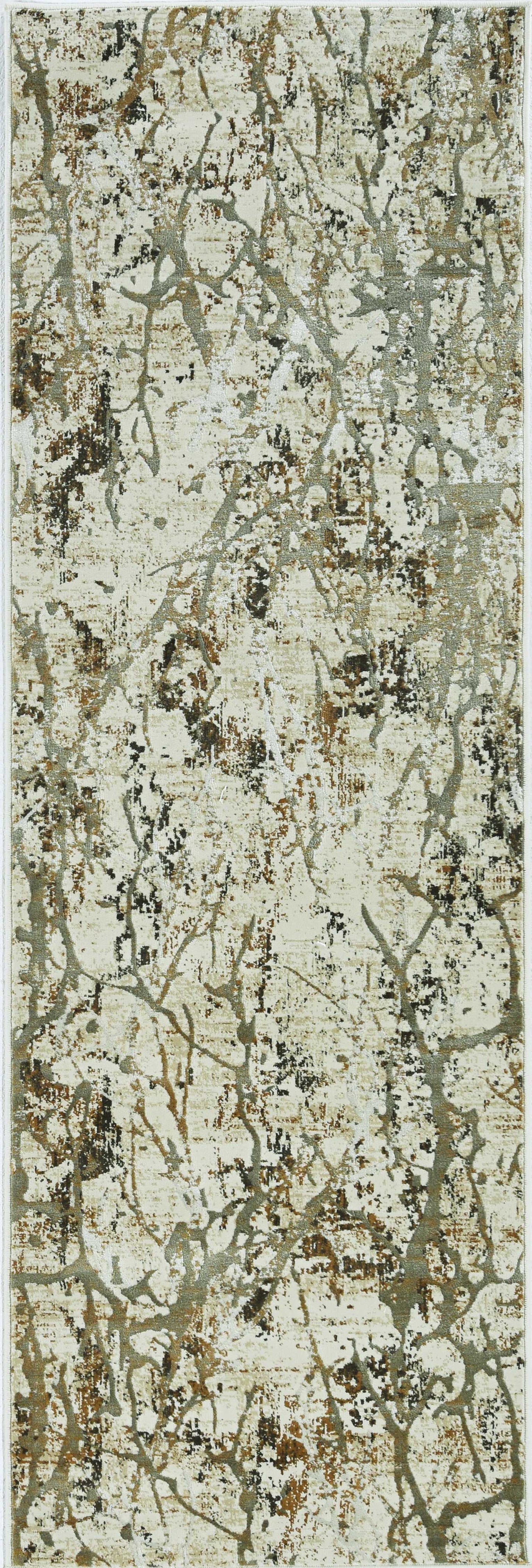 79 X 114 Ivory Or Gold Polypropylene Or Viscose Rug