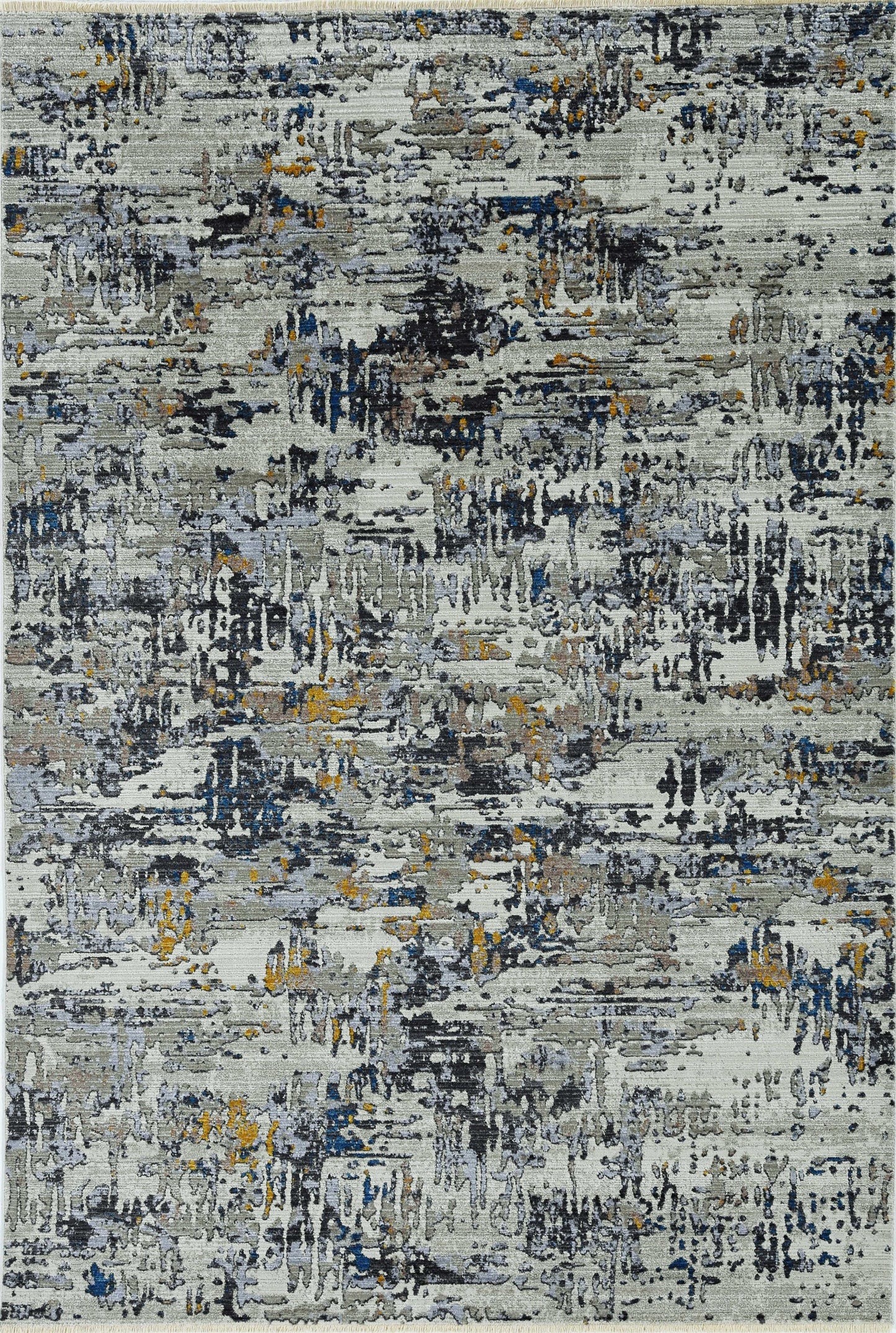 4' X 5' Grey Abstract Area Rug