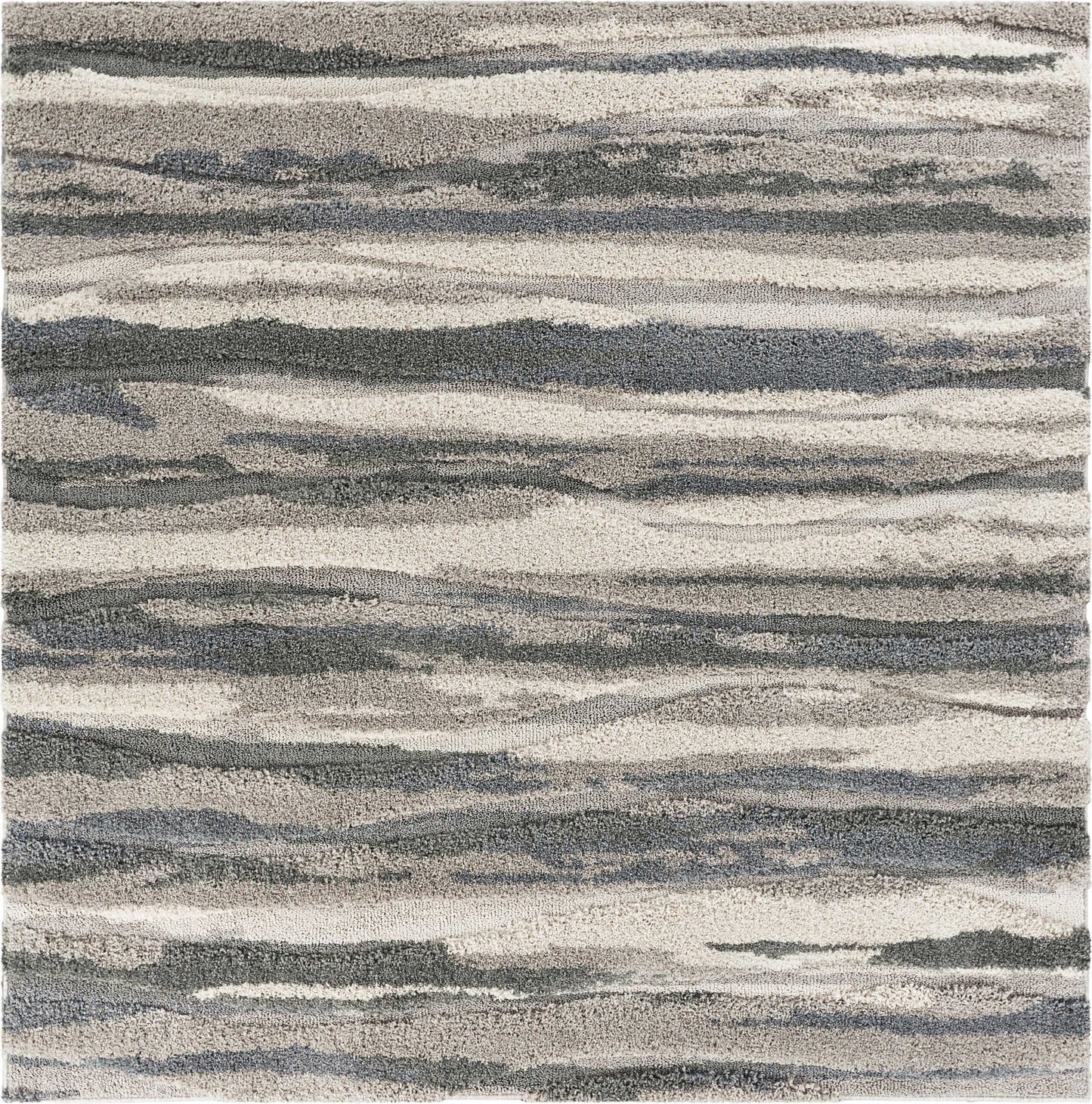 78 X 78 Grey Polypropylene Rug