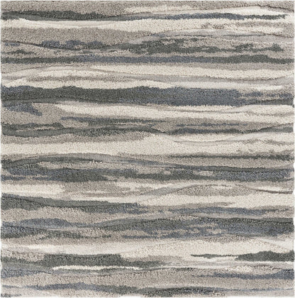 78 X 78 Grey Polypropylene Rug