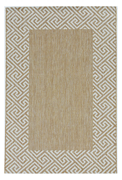 3' X 4' Natural Polypropylene Area Rug