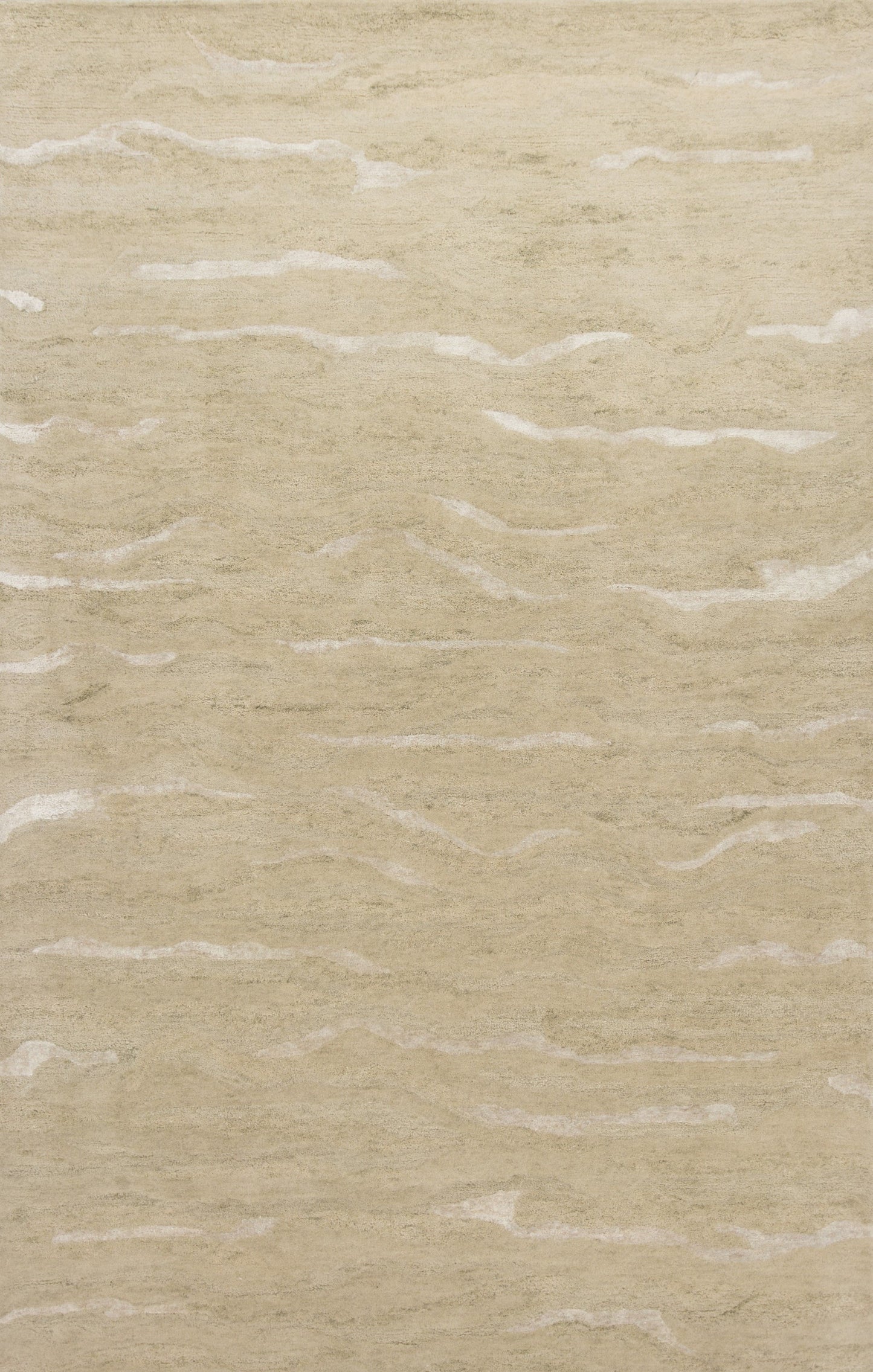 102 X 138 Beige Wool Or Viscose Rug