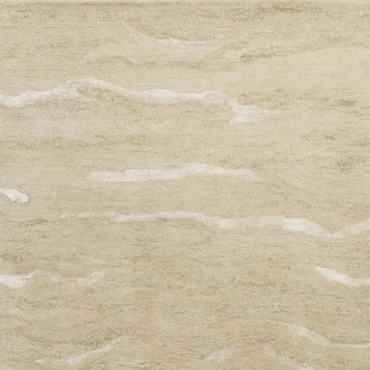 102 X 138 Beige Wool Or Viscose Rug