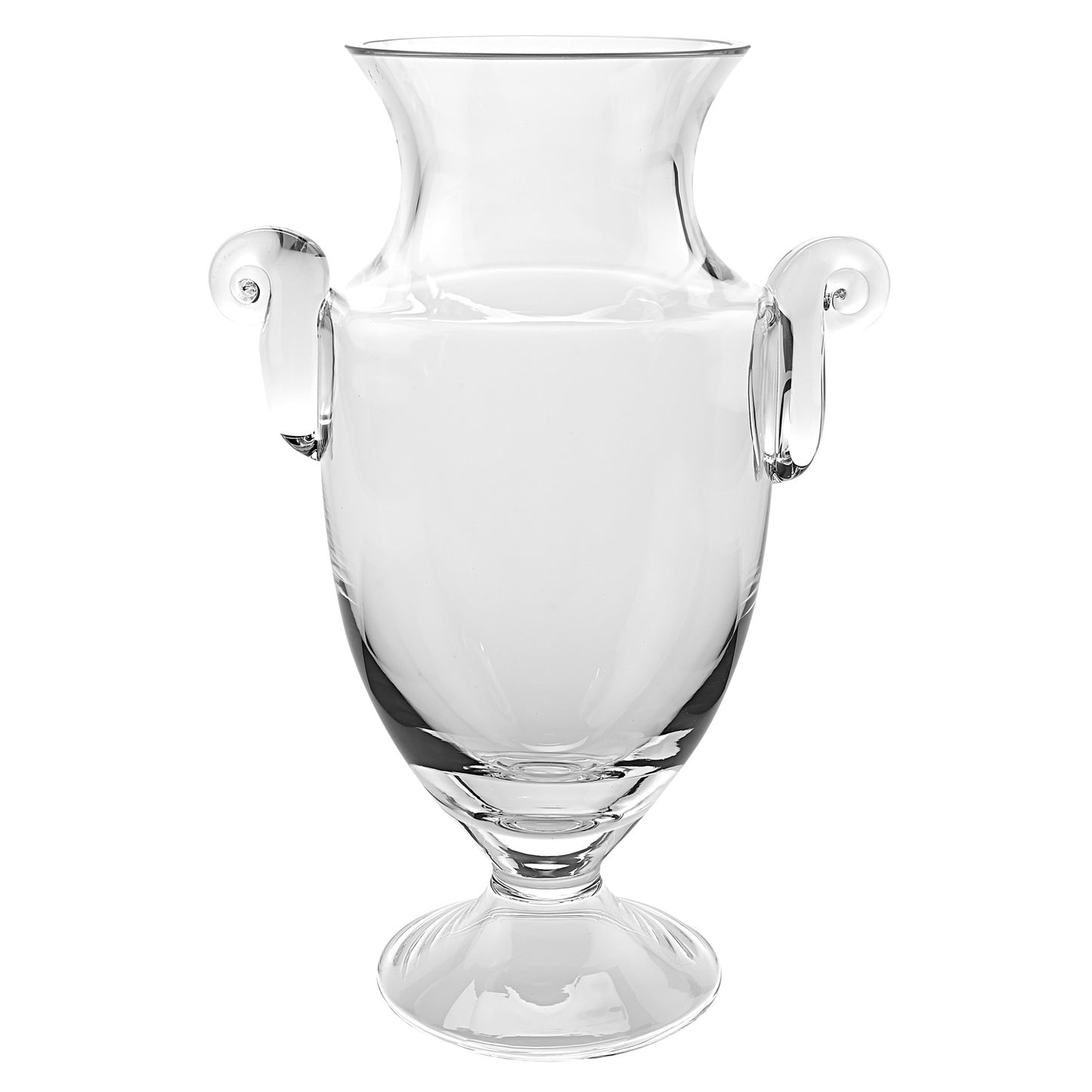 12 Mouth Blown Crystal European Made Trophy Vase