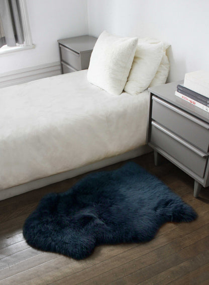 2' X 3' New Zealand Natural Sheepskin Rug