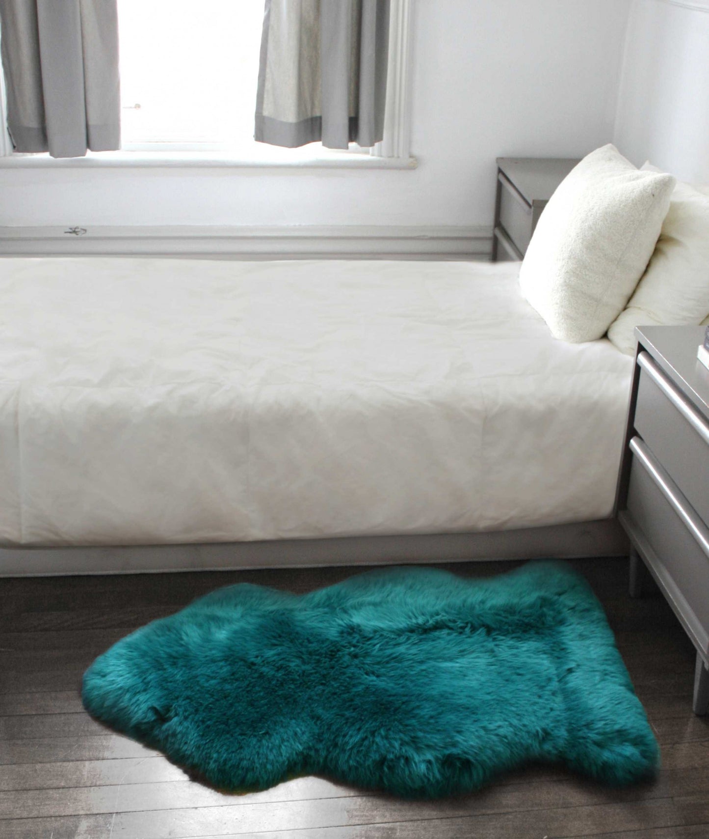 2' X 3' New Zealand Natural Sheepskin Rug