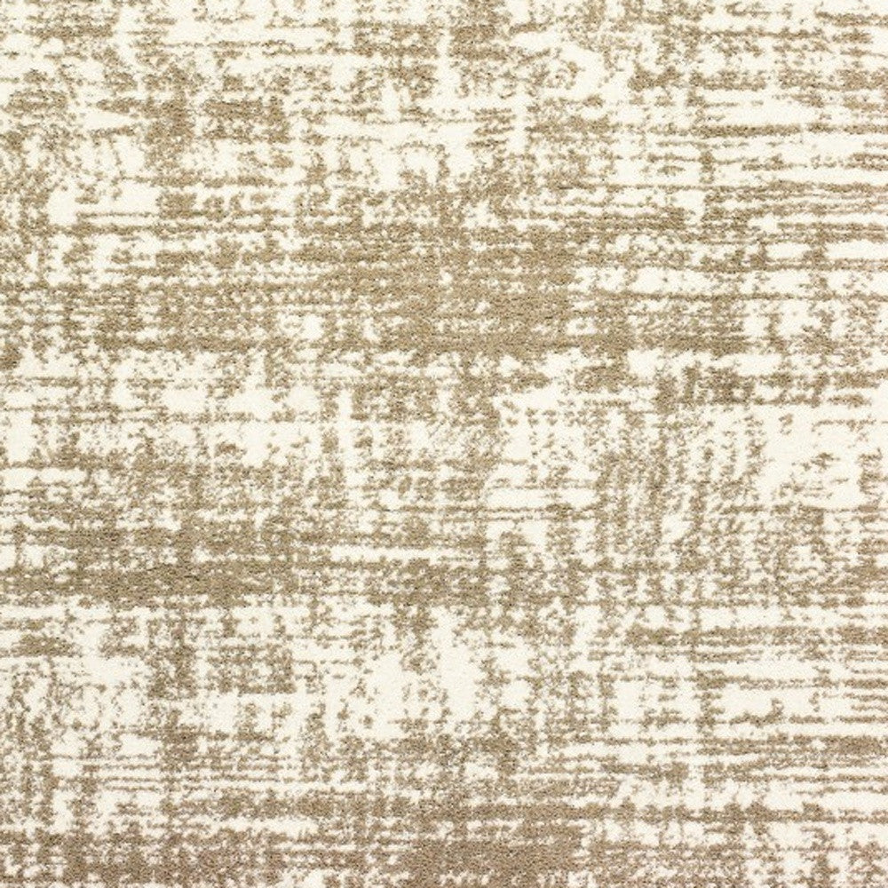 5’X8’ Ivory And Gray Abstract Strokes Area Rug