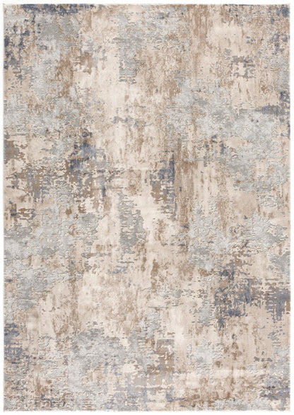 3' X 5' Beige Abstract Dhurrie Area Rug